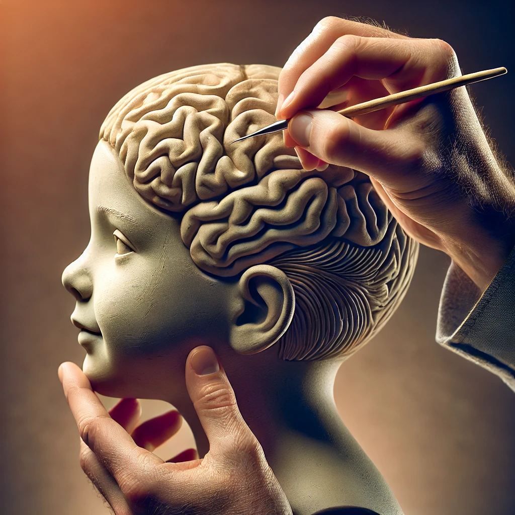 dall·e 2024 10 29 11.16.42 a highly realistic, photo style image of a young child's profile with the brain area visualized as a detailed sculpture in progress. adult hands caref dall·e 2024 10 29 11.16.42 a highly realistic, photo style image of a young child's profile with the brain area visualized as a detailed sculpture in progress. adult hands caref